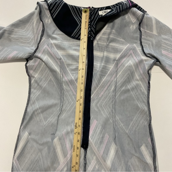 Cato Midi Dress Black White Red Diamond Design Short Sleeve Size 14 - Picture 12 of 16